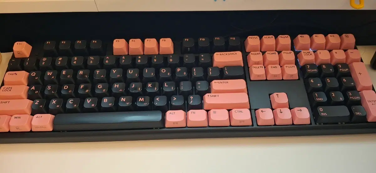 한성키보드 gk898pro 블랙핑크