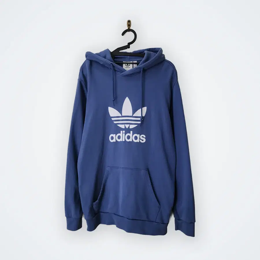 [M] 아디다스 로고 후드티 스카이블루
