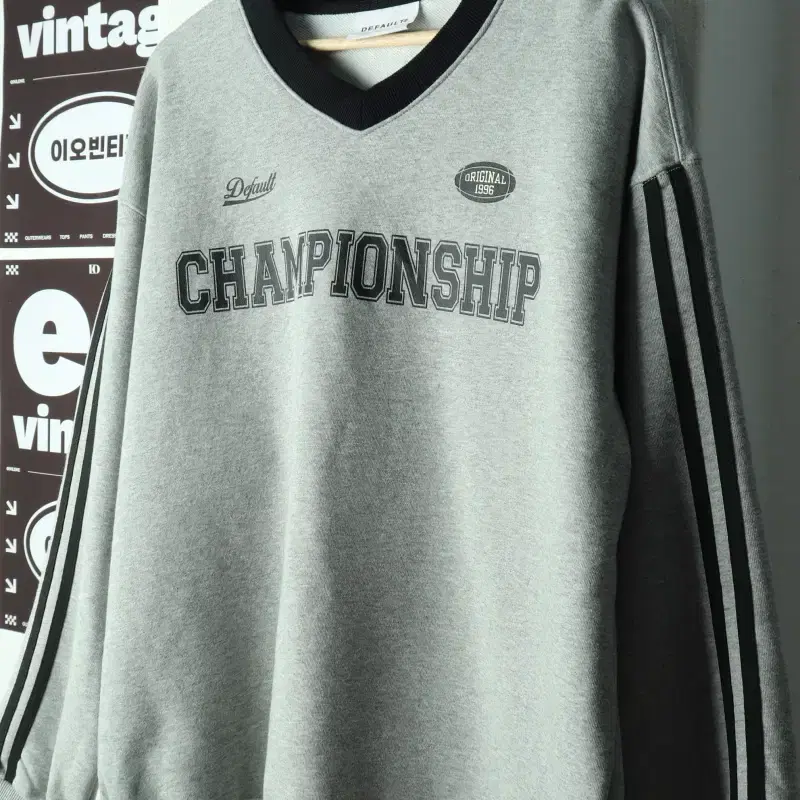 (L-2XL) 브랜드빈티지 맨투맨 티셔츠 박시 블록코어-H38594