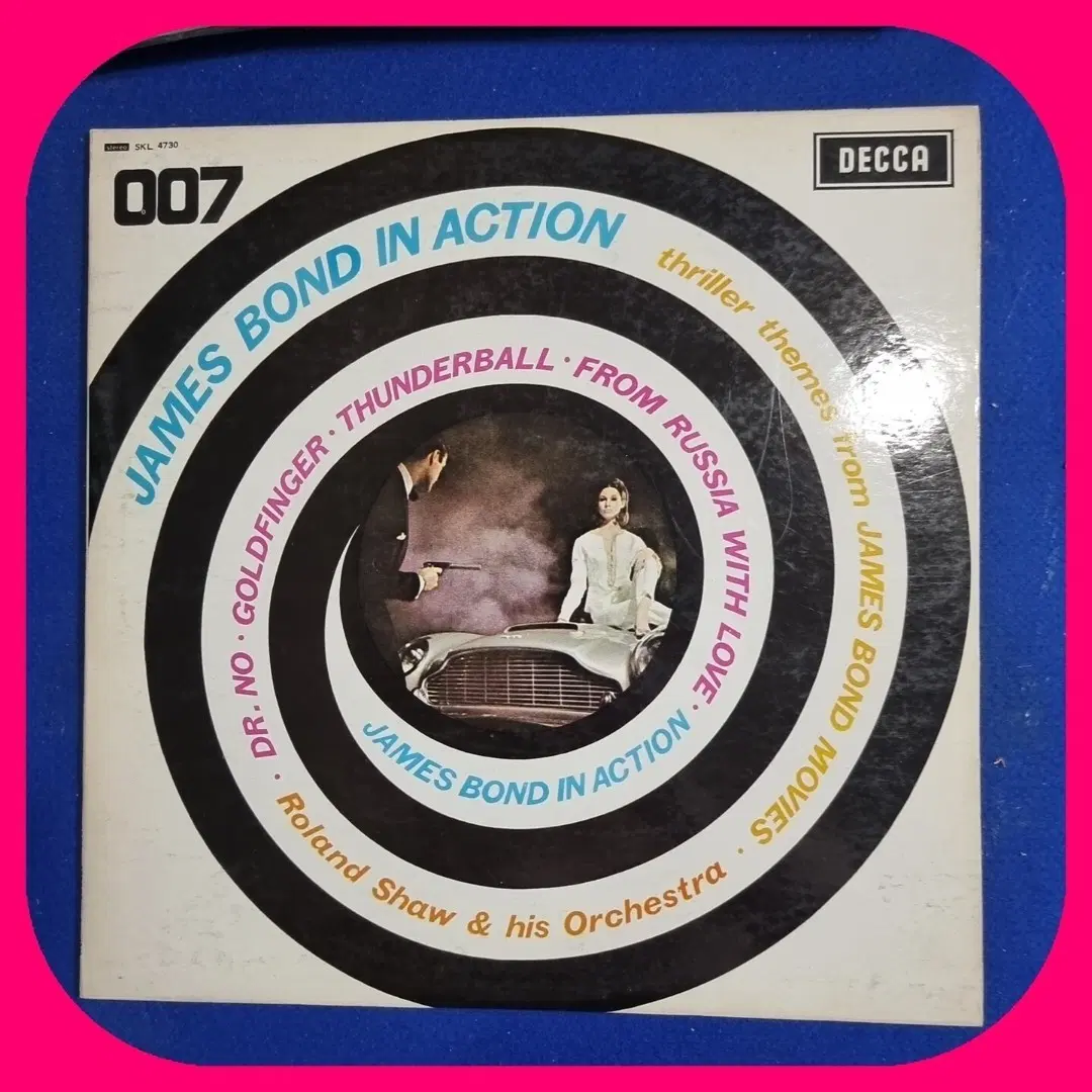 DECCA 007 제임스 본드 인 액션 LP NM/NM