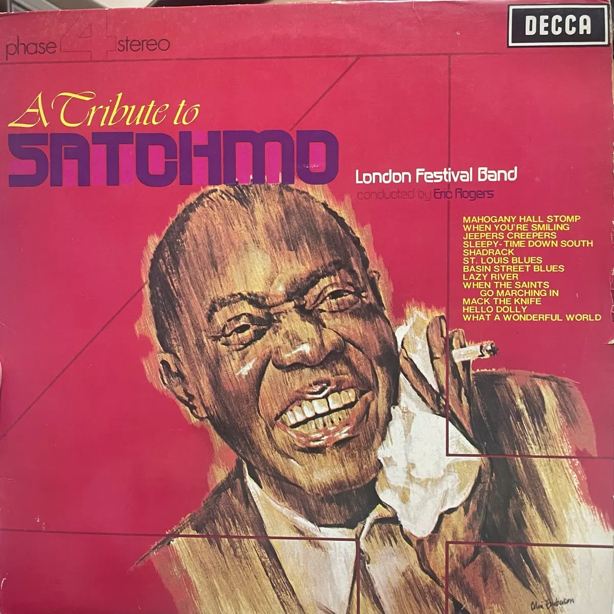 DECCA A Tribute to Satchmo 런던 페스티벌 밴드 LP