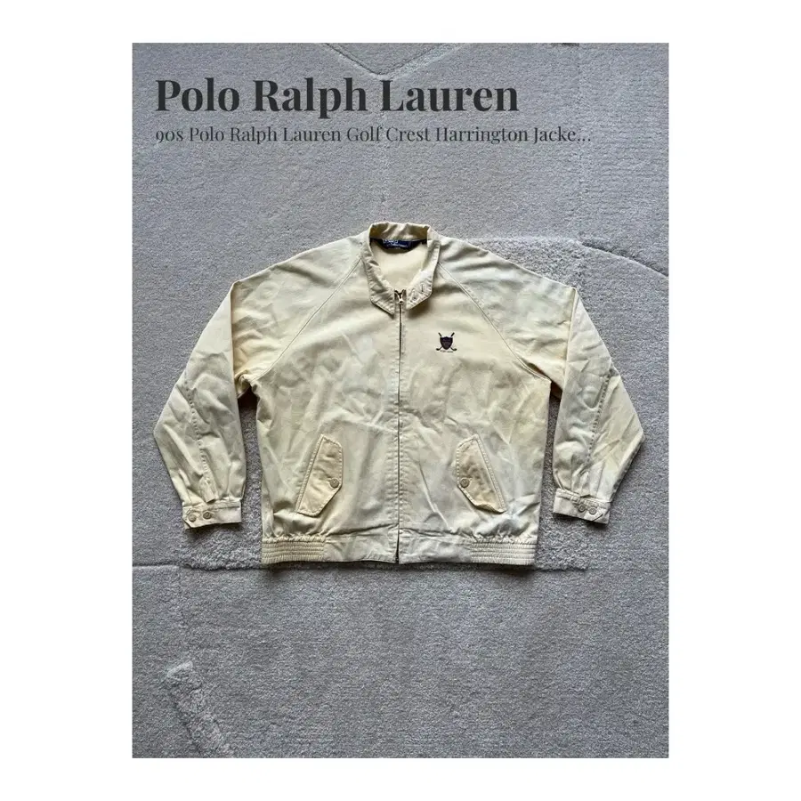 90s Polo Ralph Lauren 골프 크레스트 해링턴 자켓 (103-105)
