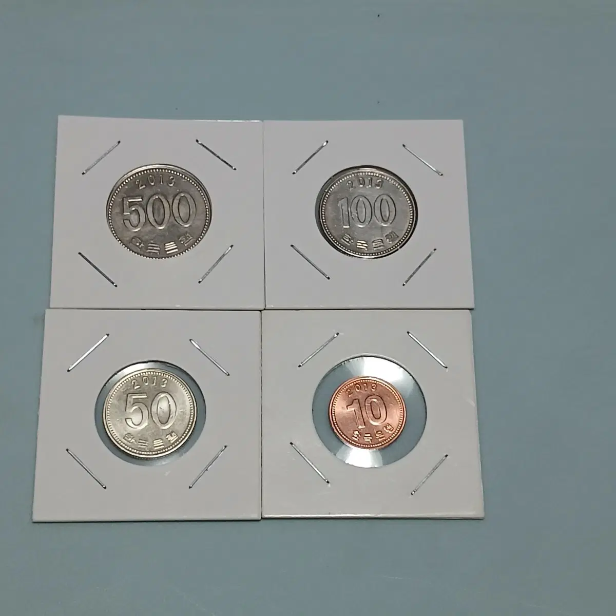 한국은행 2013년 4종 500~100~50~10주 (미사용)