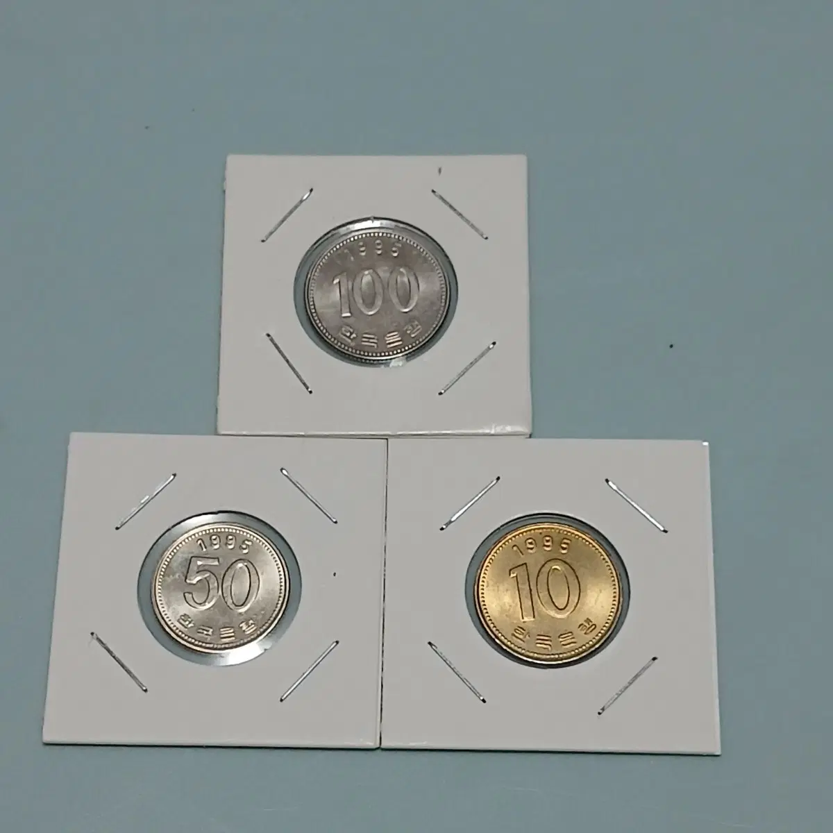 한국은행 1995년 3종 100~50~10주 미사용