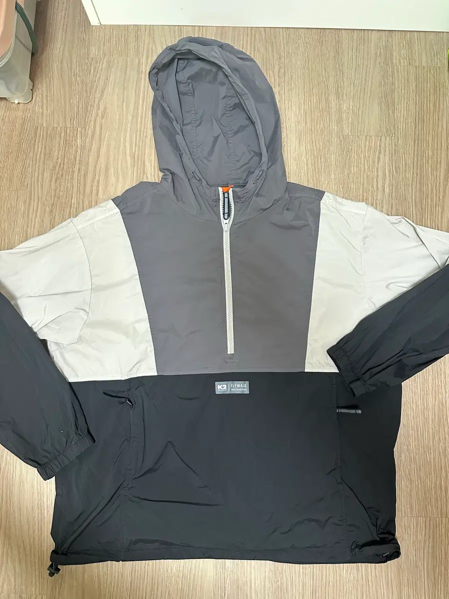K2아노락 바람막이 자켓 블랙/그레이 L