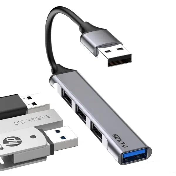 4포트 USB2.0 슬림 무전원 허브