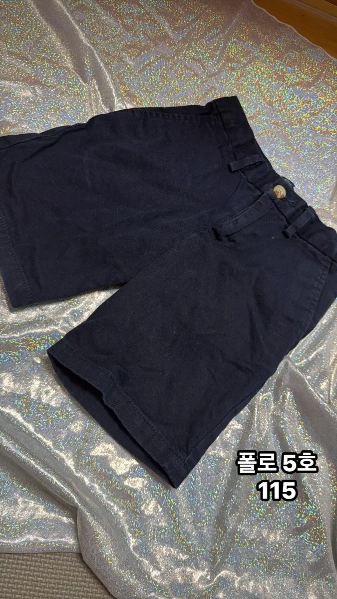 아기옷) 폴로 5호 115 네이비 숏팬츠