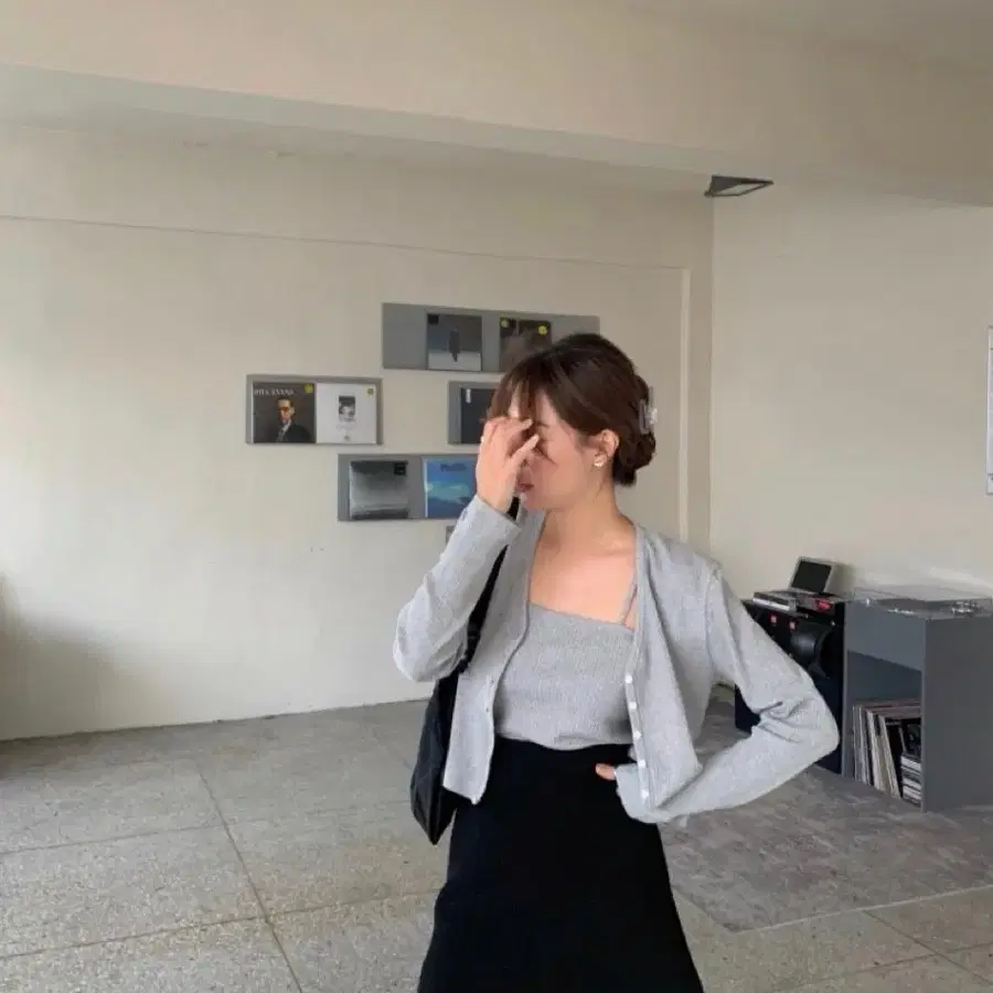 타낫 코드유 로즈가디건 셋업 슬리브리스 릴리코츠 더바넷 르플레인 레이지샵