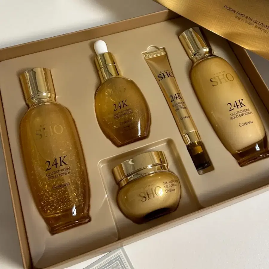 [선물용] 코리아나 로댕 쇼 24k 글루타치온 골드 5종 세트