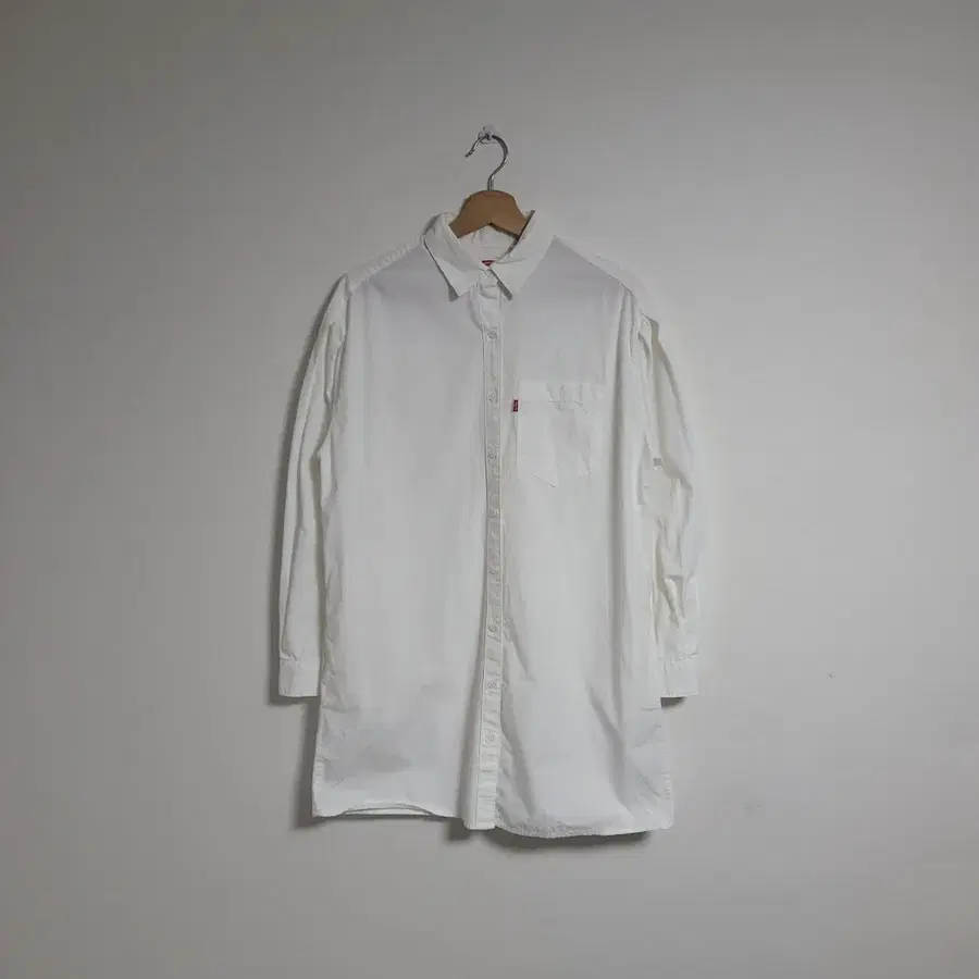 (XS) LEVI'S 리바이스 셔츠 원피스 화이트