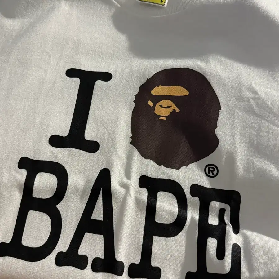 I love Bape 화이트 반팔