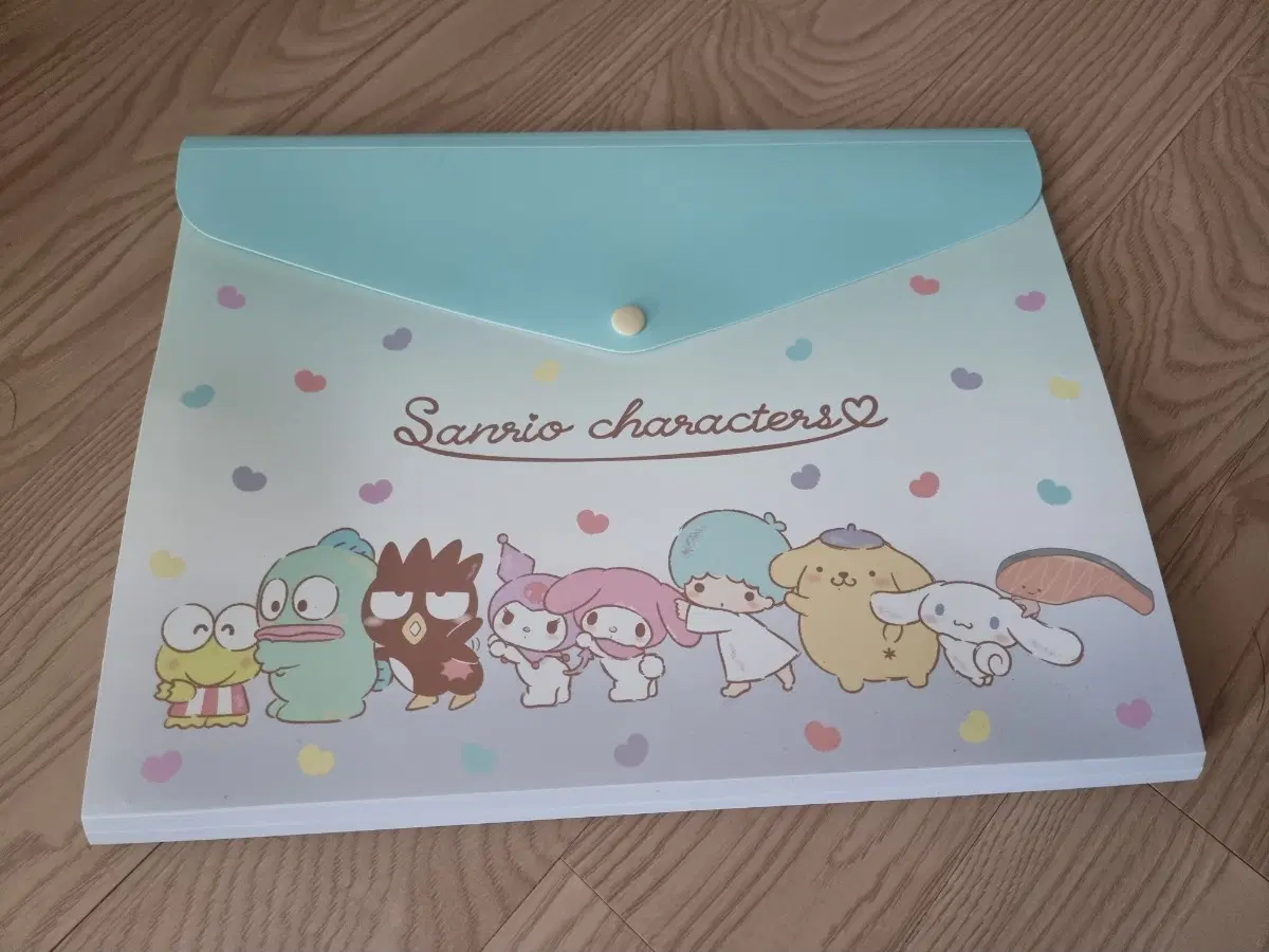 산리오 캐릭터 파일 홀더 민트