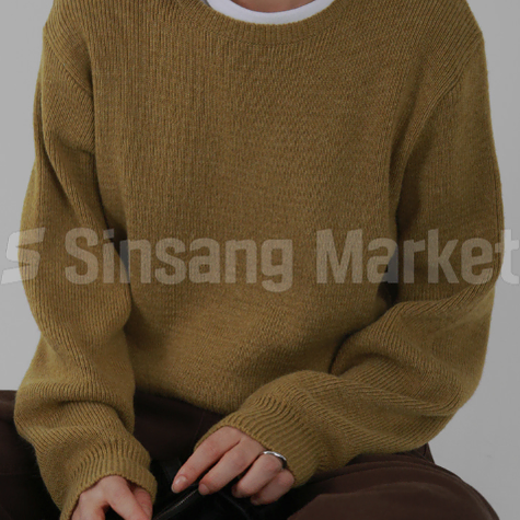 [빠른발송] 이슈 오버핏 라운드니트