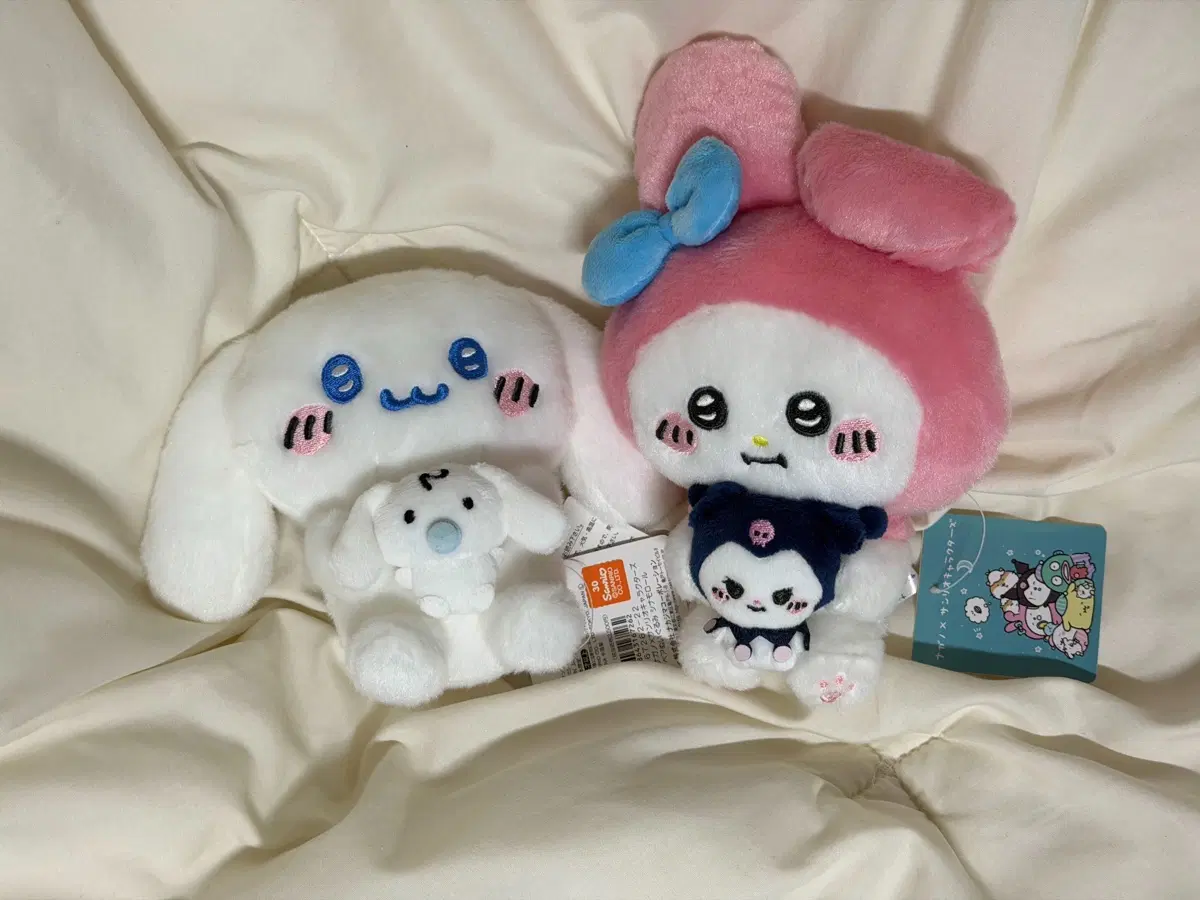 산리오 x 나가노 콜라보 시나모롤 마이멜로디 인형