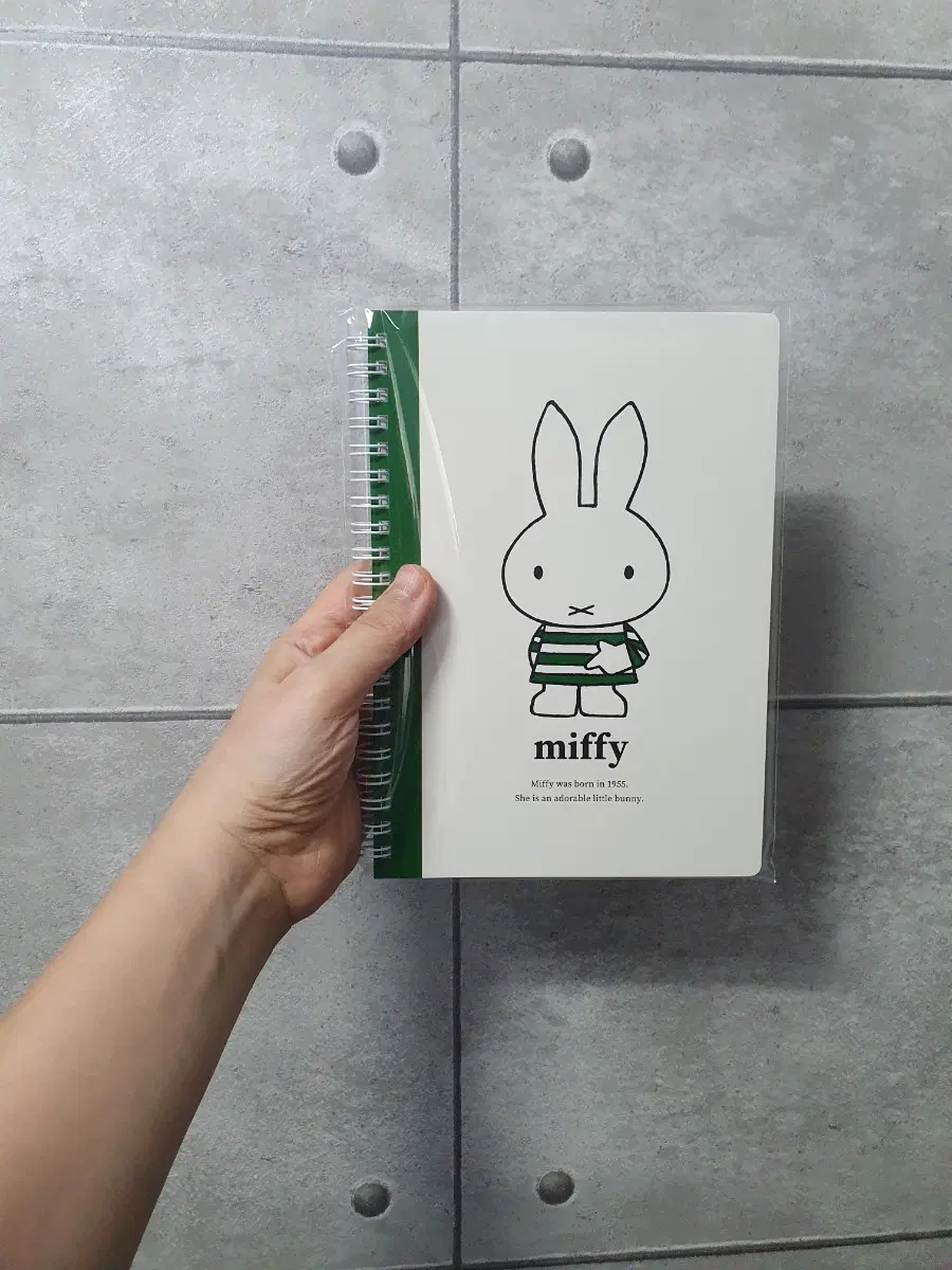 미피 A5 스프링 노트 그린