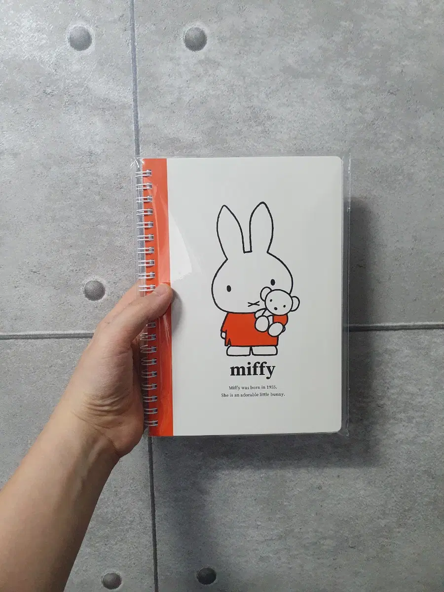 미피 A5 스프링 노트 오렌지