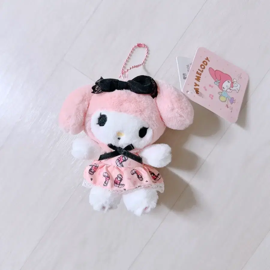 마이멜로디 정품 인형 키링 2개 세트 / 새상품