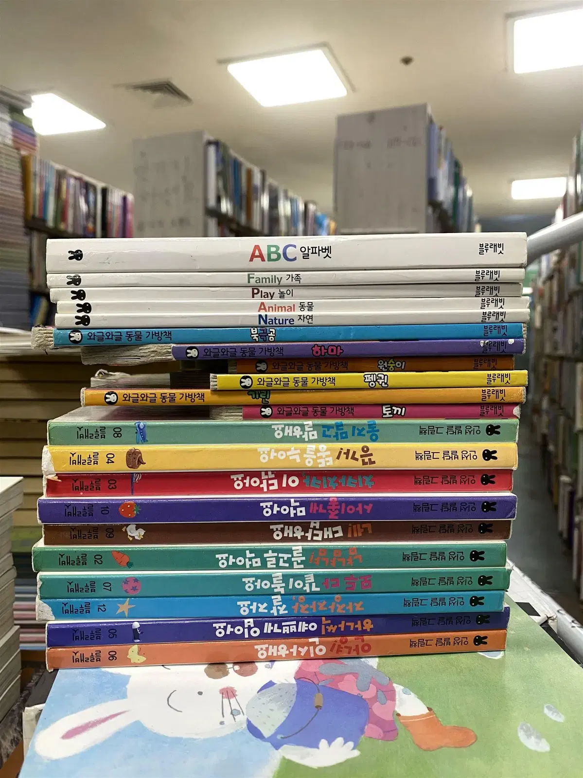 블루래빗 인성발달 그림책 블루래빗 21권 세트 어린이책 중고책