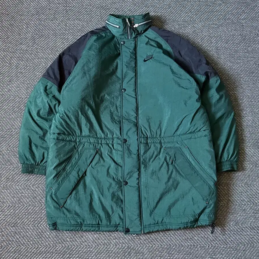 90s 나이키 빅 스우시 퀼티드 나일론 롱 파카 (110)
