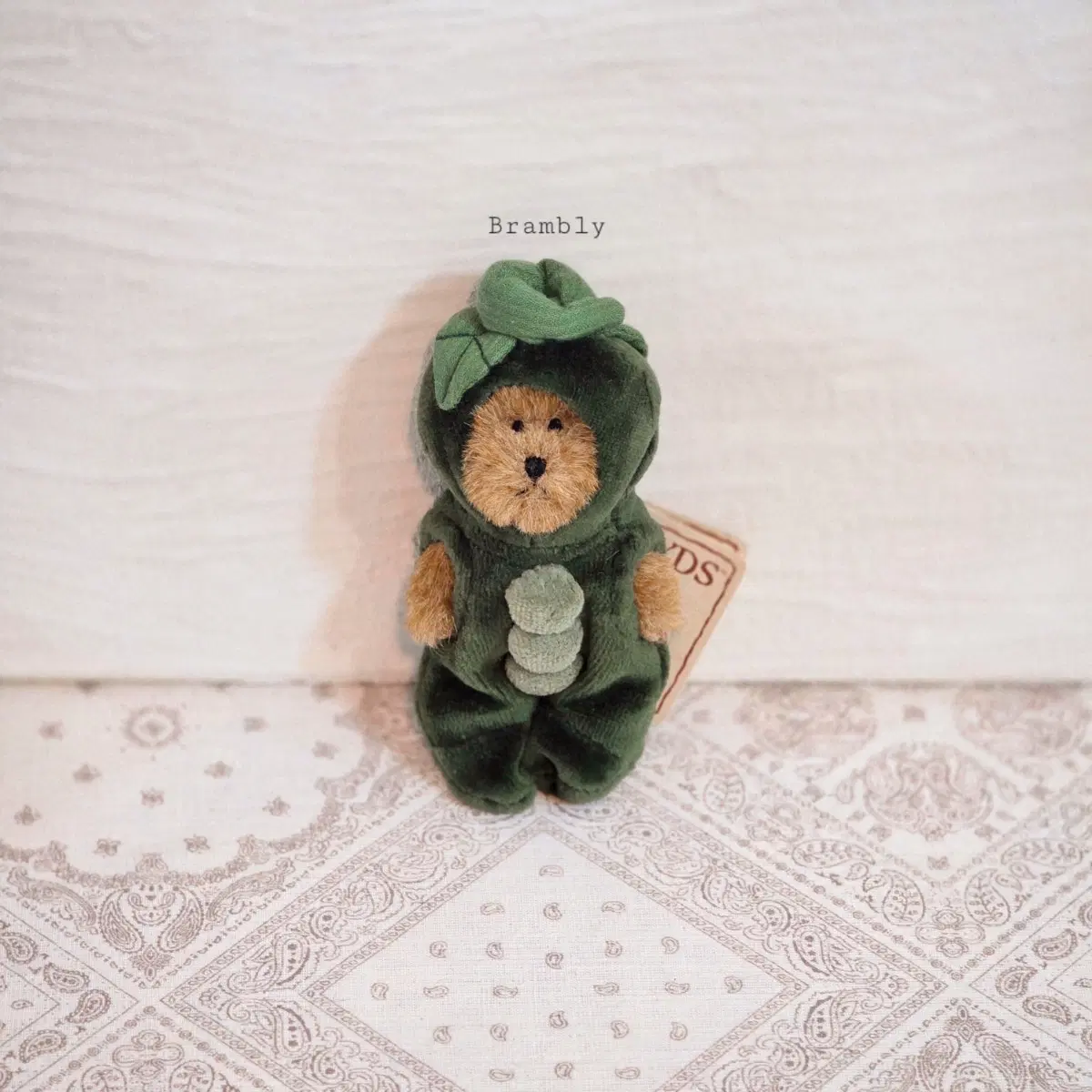 Boyds Bears 보이즈베어 쪼꼬미 레어 야채 완두콩 빈티지인형 테디베어 미니 곰돌이 장식 수집 키덜트 소품