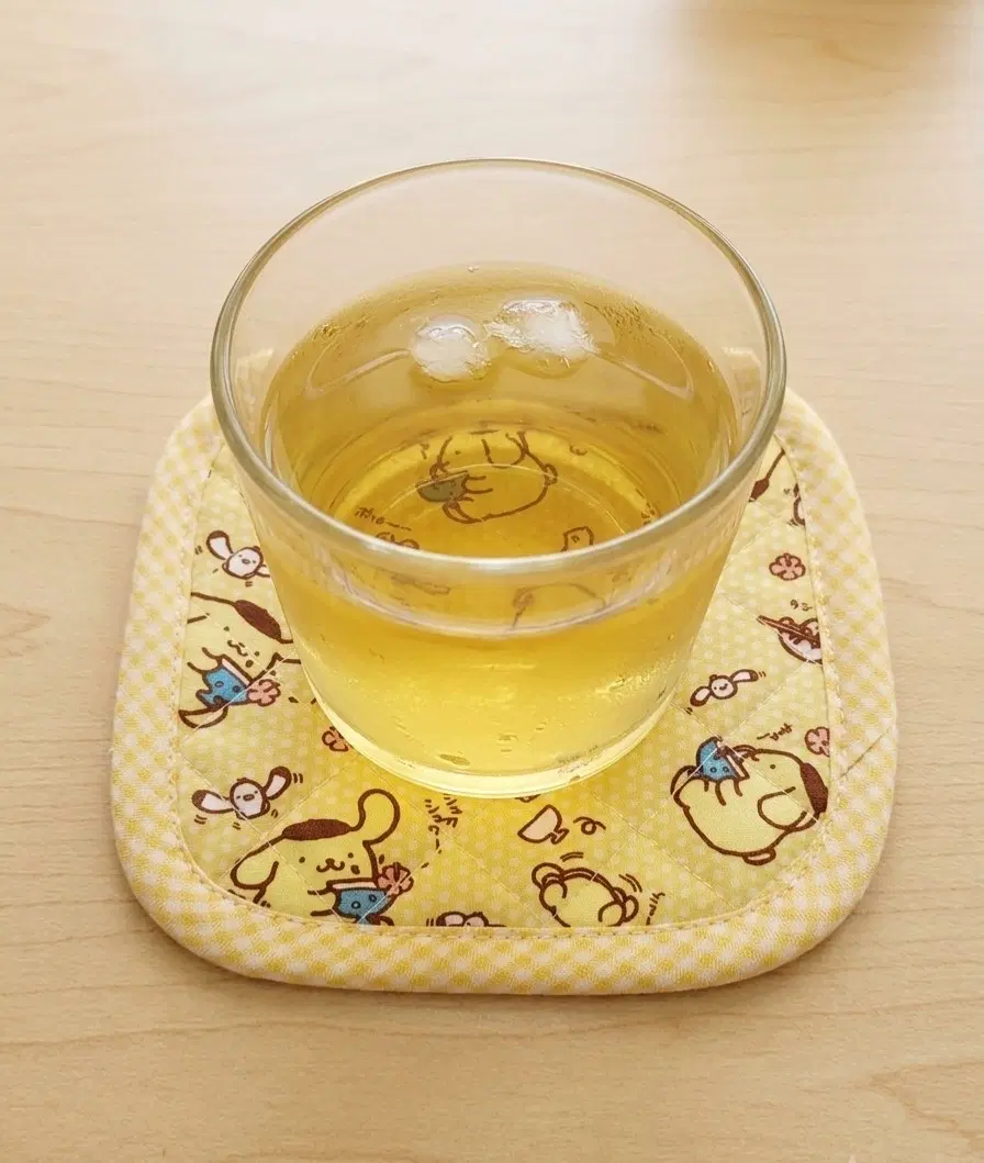 폼폼푸린 바이어스사각 티코스터