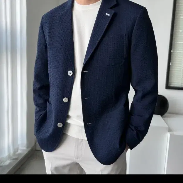 클래식 네이비 블레이저 자켓