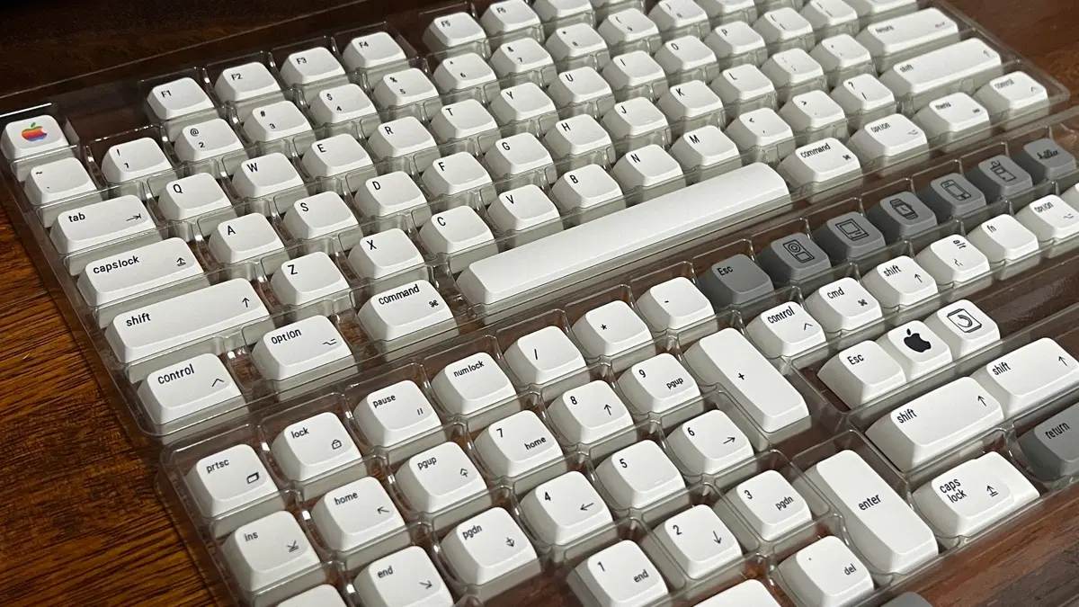 타닥 애플 레트로 한무무 기계식 키보드 XDA PBT 염료승화 127키 키캡