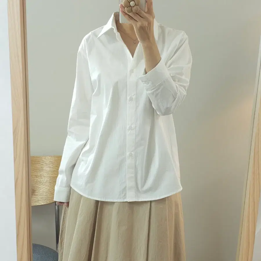 (F)밀크티 여성 긴팔 셔츠 기본핏 W4978