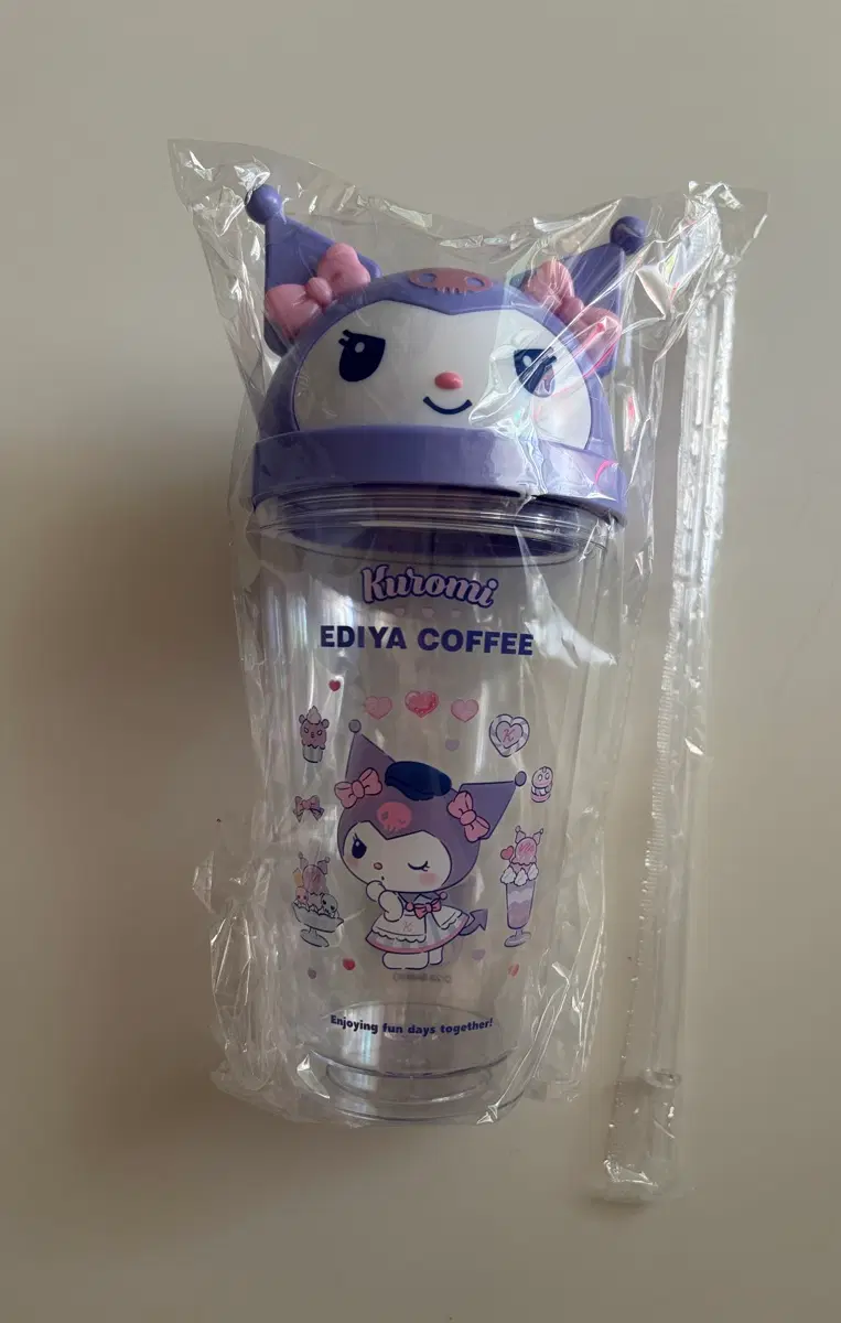 산리오 이디야 쿠로미 콜드컵 530ml(새상품)