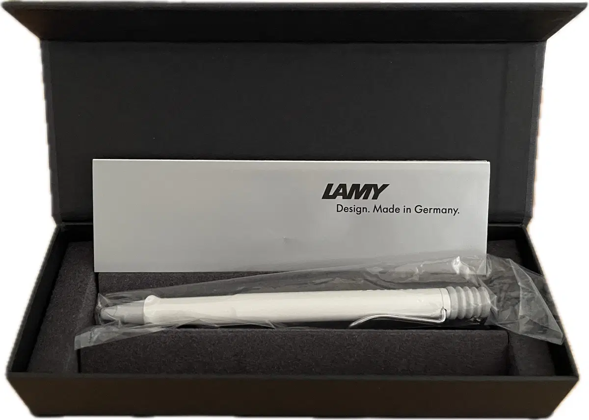 라미 LAMY 사파리 볼펜 샤이니 화이트 미사용