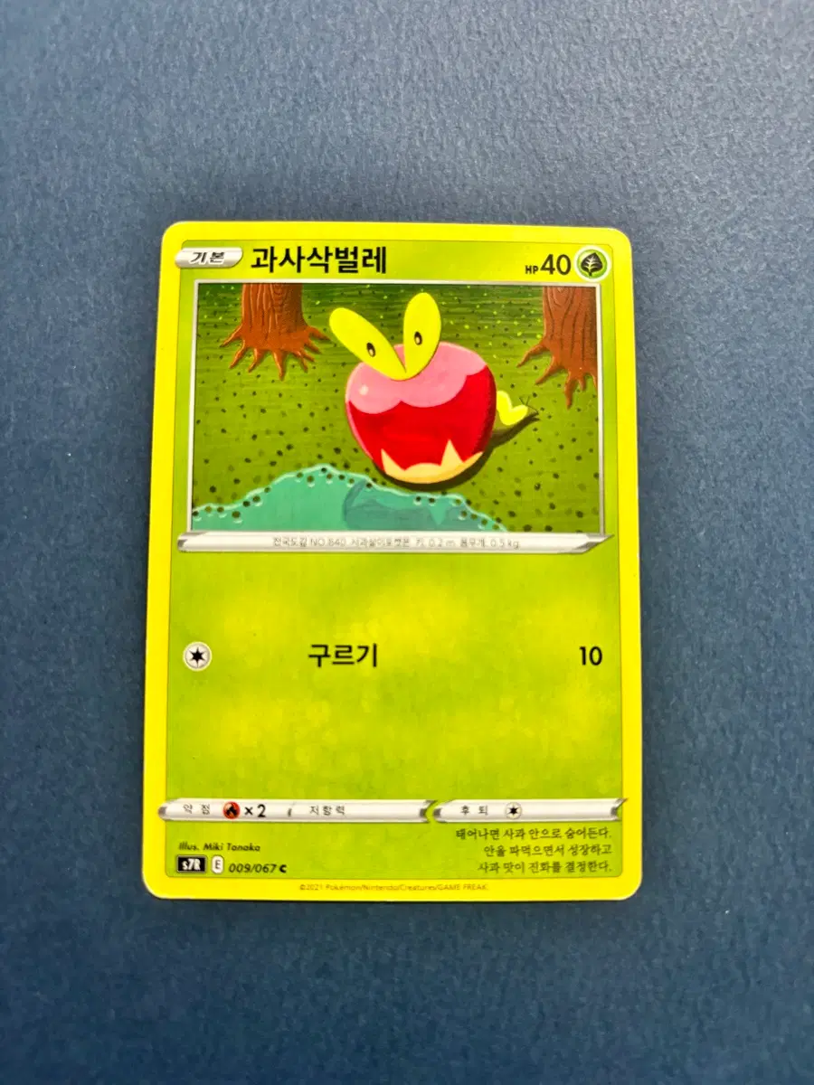 포켓몬카드 과사삭벌레 일반카드 도감용 덱소스 s7R 009/067