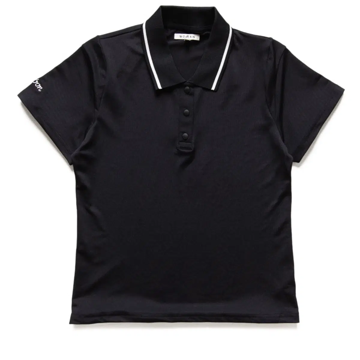 [새상품] 말본 (Malbon Golf) 여성 팔로마 골프 셔츠 블랙 XS