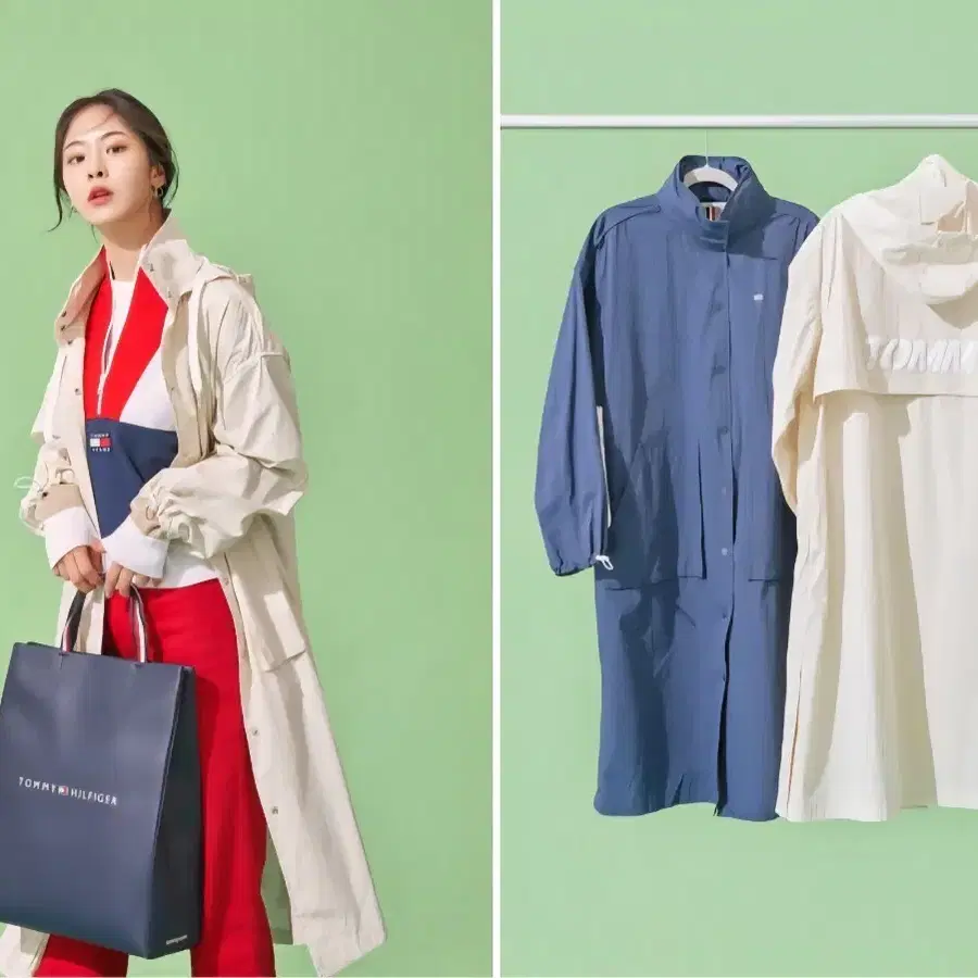 타미힐피거 트렌치코트/바람막이