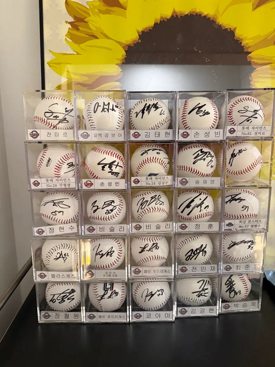 롯데자이언츠 로고볼 친필싸인볼
