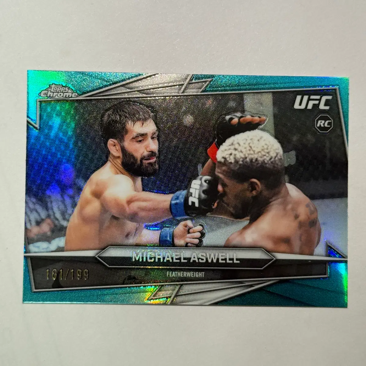 [루키 한정] 페더급 마이클 애스웰 199한정 루키 탑스크롬 UFC 카드