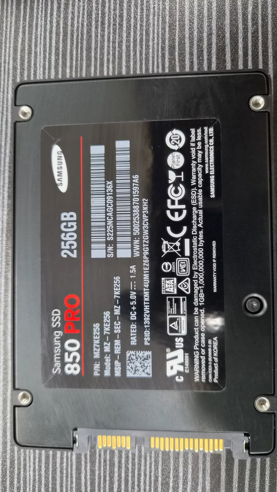 [무료배송] 디램탑재 명품 MLC 삼성전자 850 PRO 256GB 2.5인치 SSD 판매