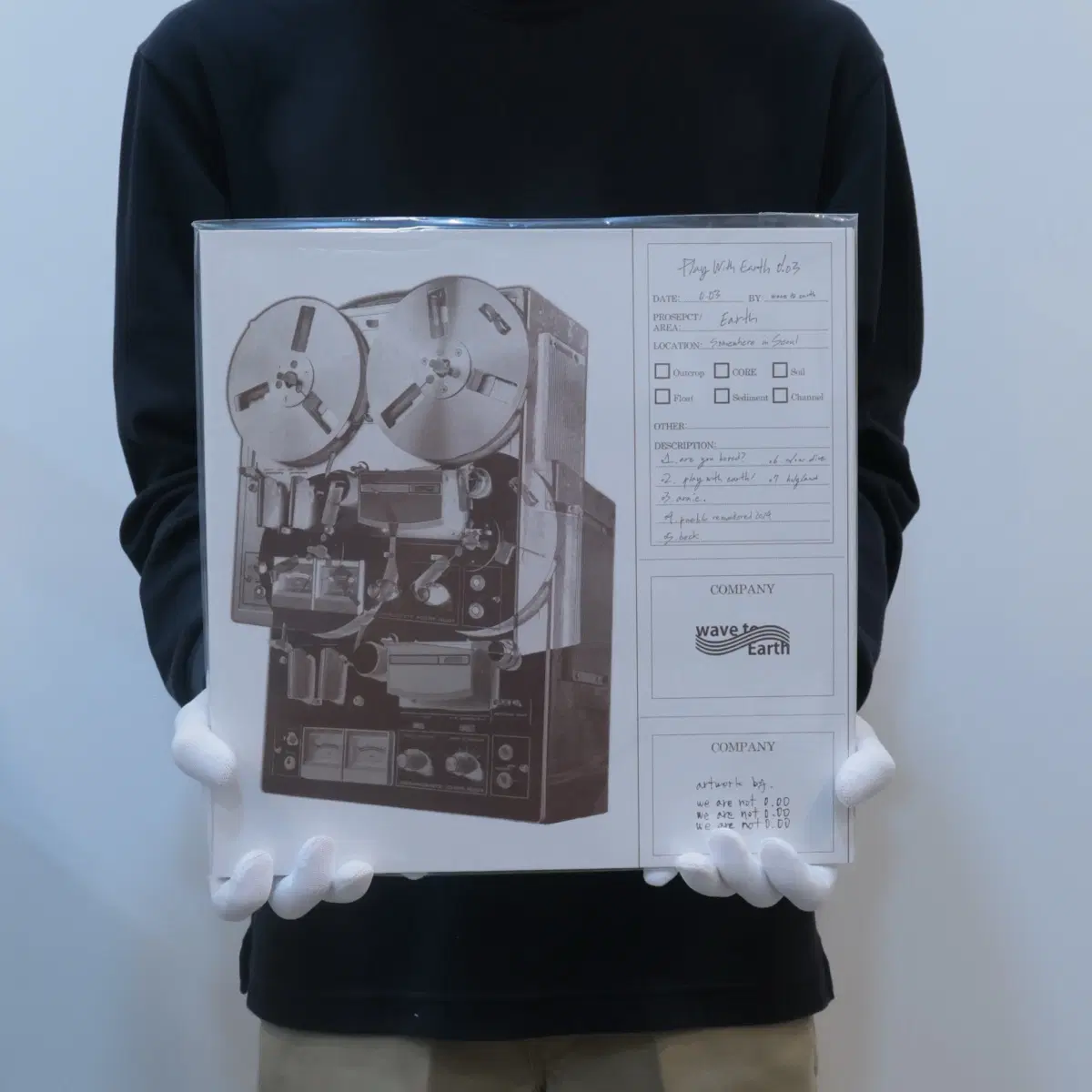 Wave to earth / play with earth! lp 블랙판