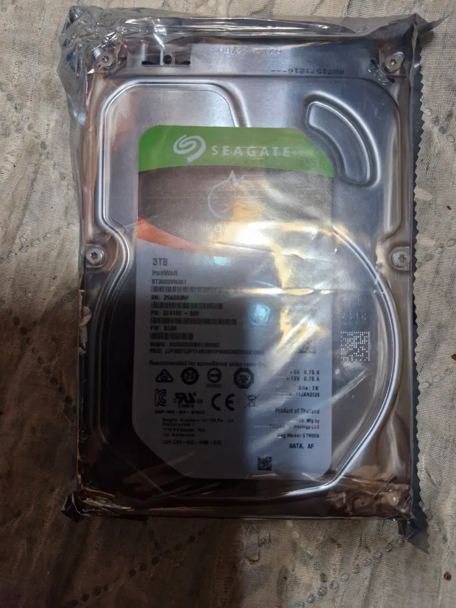 씨게이트 IronWolf 3TB HDD