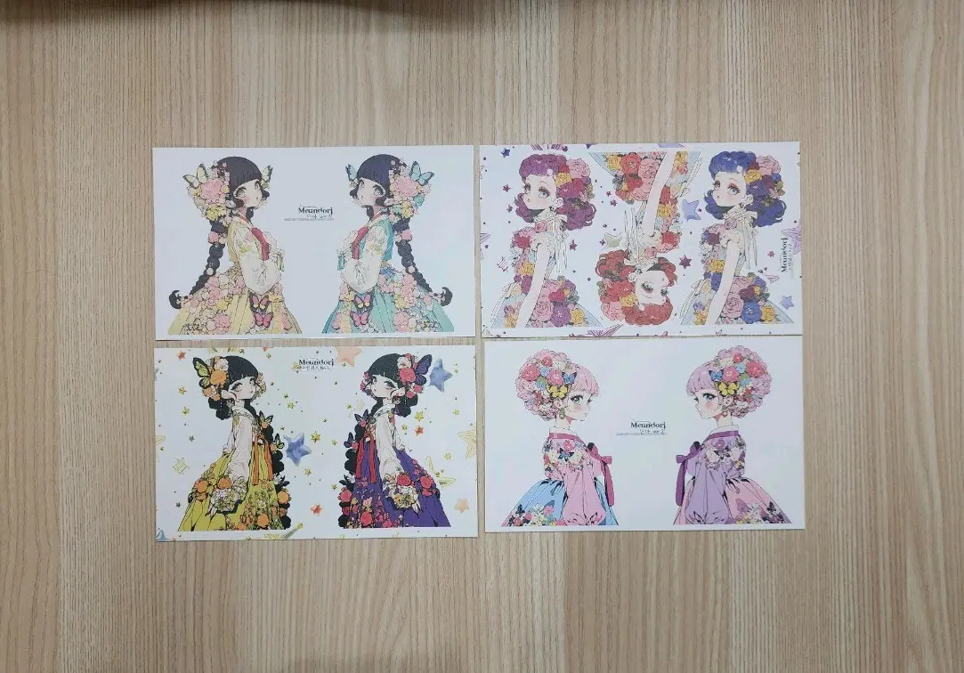 도아샵 믄도리 / 두꺼운 종이, 모조지 스티커 4장