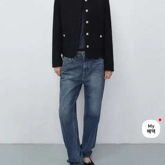 Dunst 던스트 클래식 트위드 자켓 블랙 m
