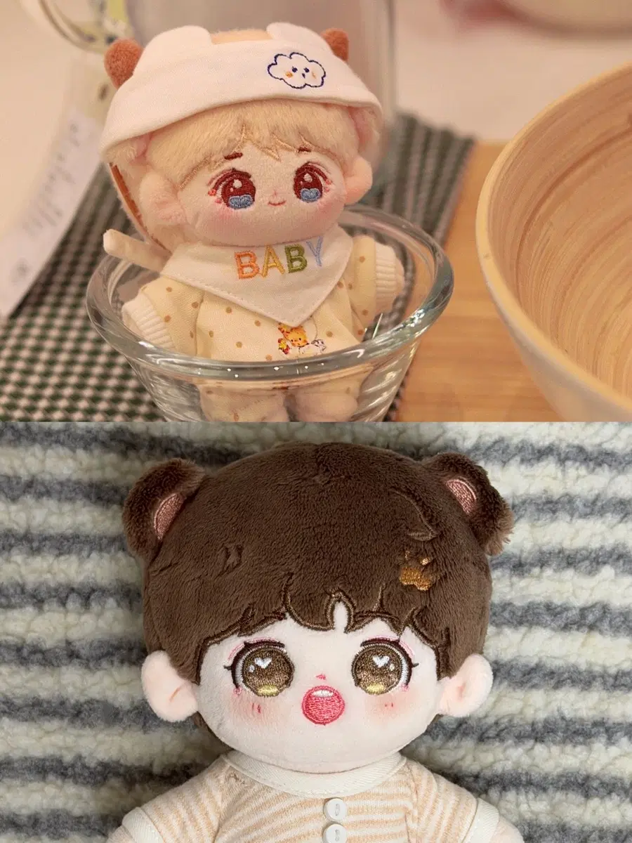 10cm 15cm 무속성 인형 베비폼포 카라멜곰