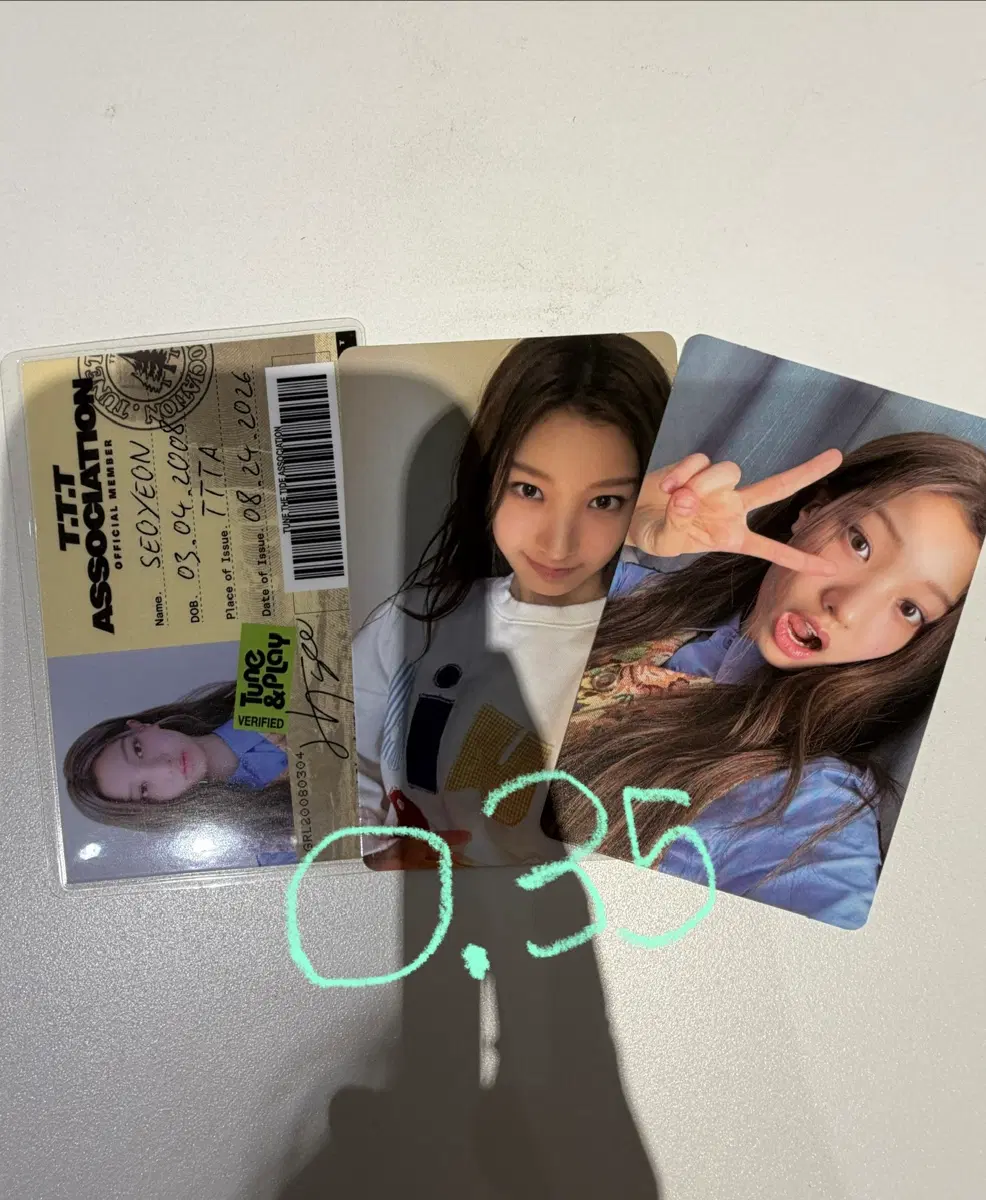 TUIDE 튜이드 서연 Seoyeon 앨범 포카 양도