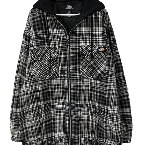 [L] DICKIES 디키즈 빈티지 투포켓 플란넬 후드집업자켓