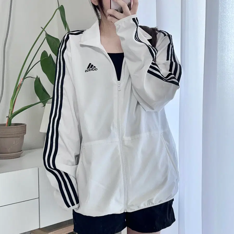 아디다스 화이트 3ST 바막 [ M ]
