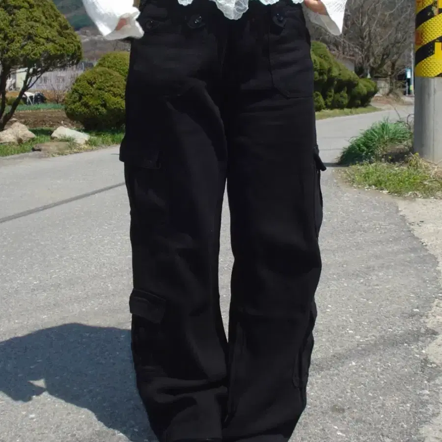 아워캐비넷 push cotton cargo pants
