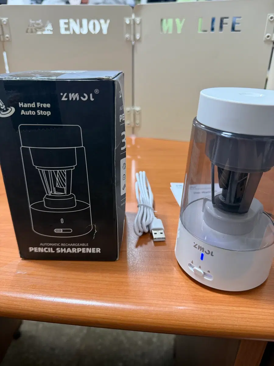 ZMOLE 자동 연필깎이 USB 충전식