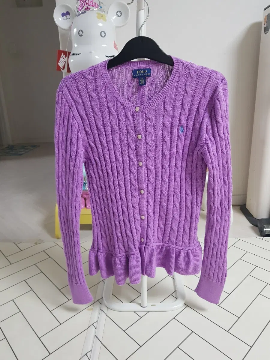 12-14)폴로 케이블기디건