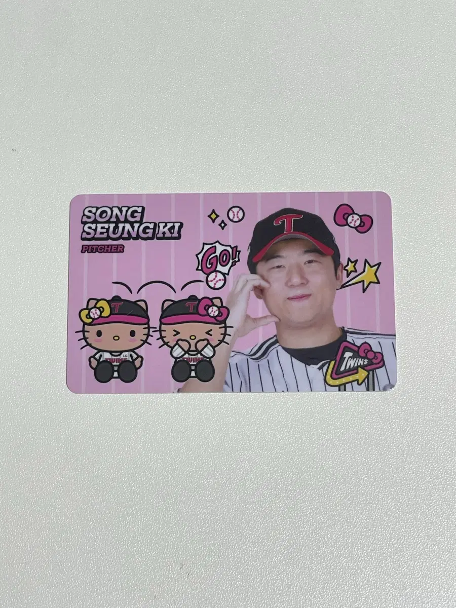 엘지트윈스 lgtwins 태닝키티 헬로키티 콜라보 랜포 랜덤포카 송승기