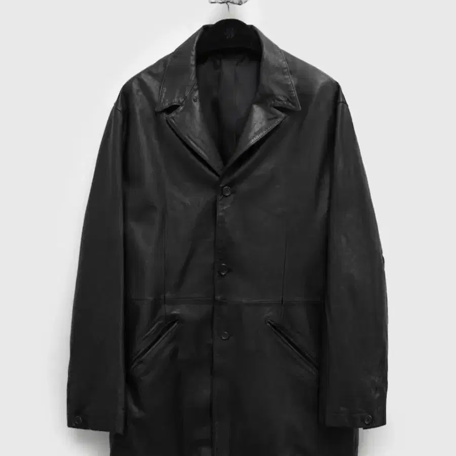 유스 워시드 레더 자켓 블랙 youth washed leather