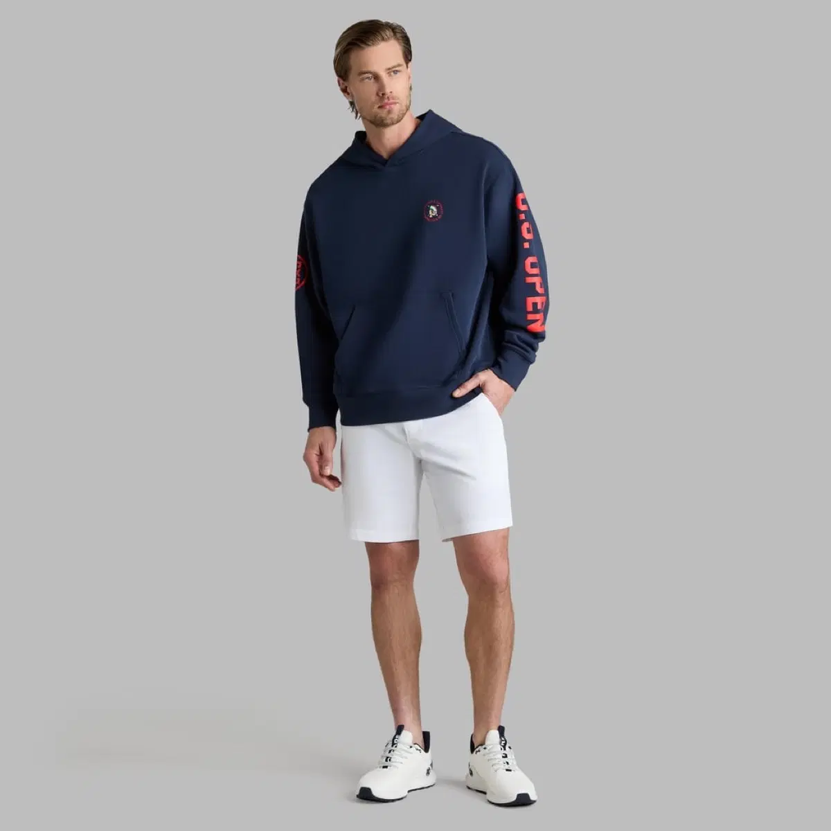 [새상품] 지포어 (G/FORE) 남성 2026 U.S. 오픈 풀오버 후드 네이비 S / M / L / XL / 2XL